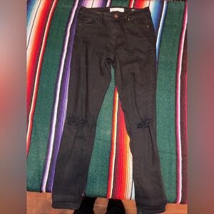 Bullhead High Rise Skinniest Ankle Black Jeans Size 23 PacSun